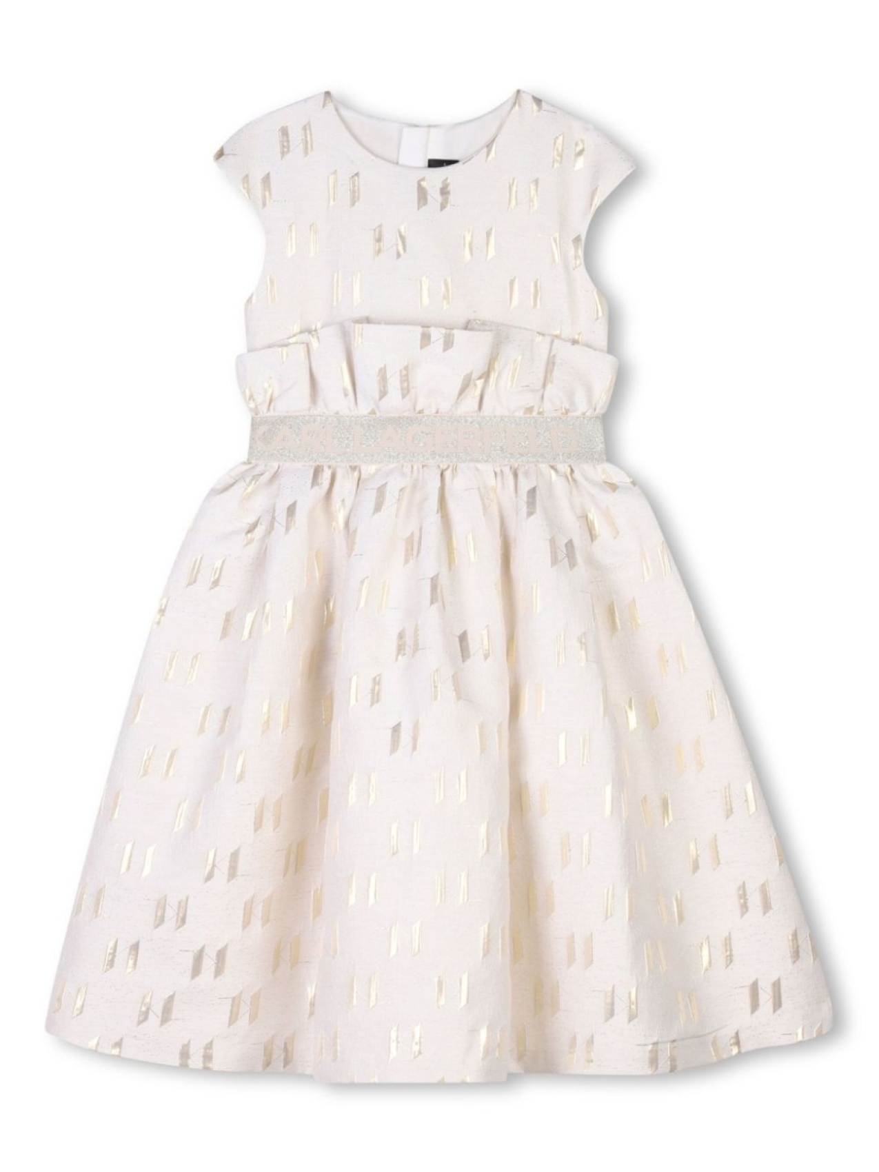 

Karl Lagerfeld Kids платье с вышивкой, нейтральный цвет