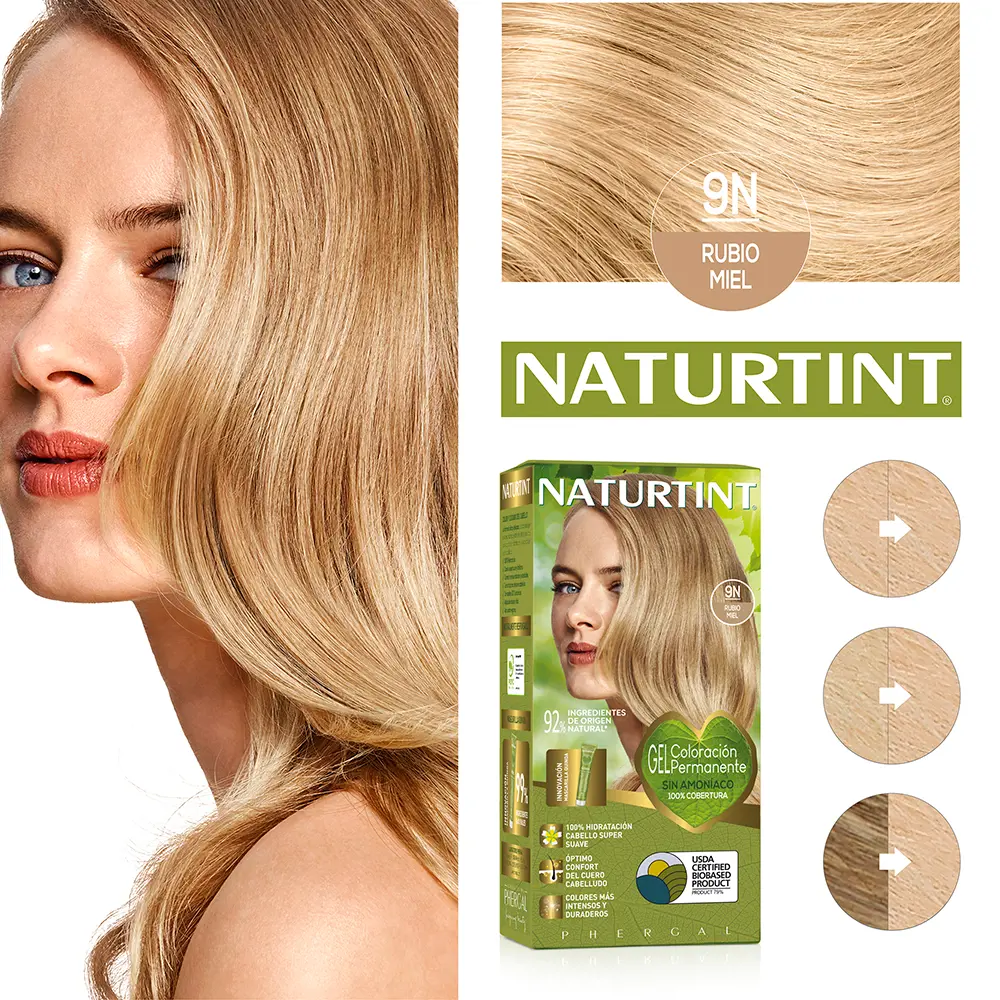 Краска для волос Naturtint Naturtint, цвет 9N rubio miel, 170 мл. — фото 2