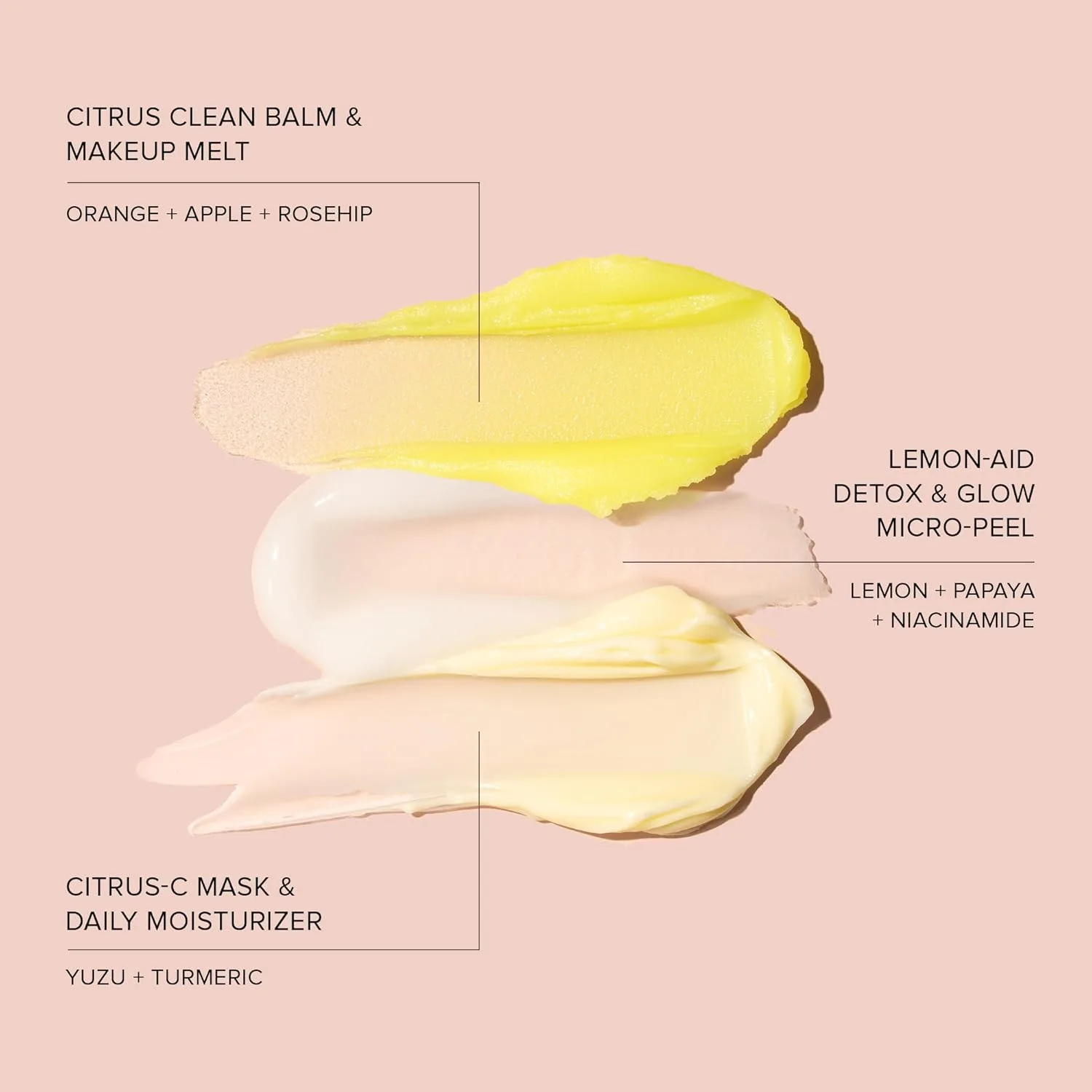 Набор для ухода за кожей Nudestix 3-Step Citrus Renew Set - дорожный набор для ухода за кожей, включающий очищающий бальзам, скраб и увлажняющий крем/праймер. — фото 2