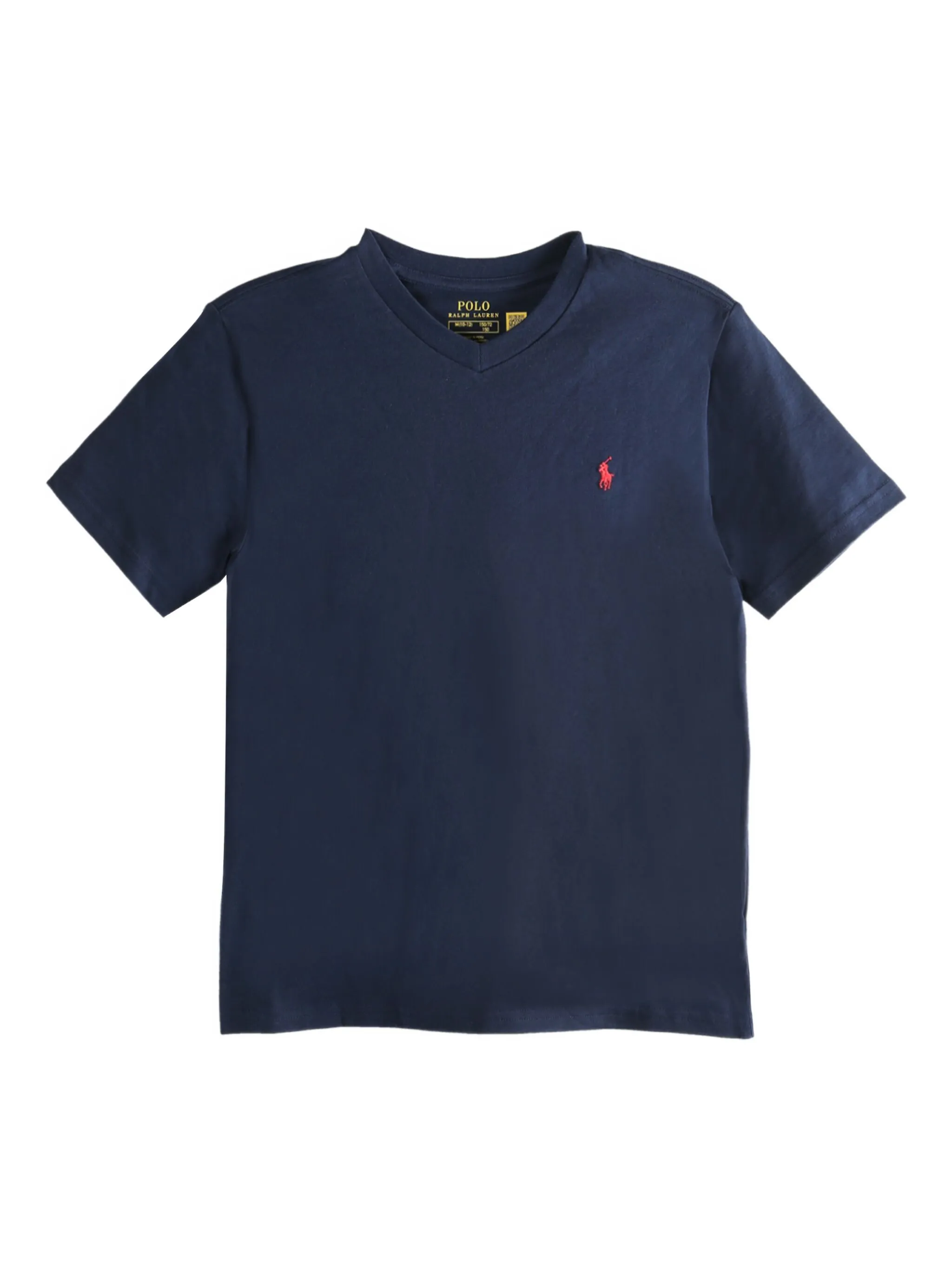 Футболка с V-образным вырезом и коротким рукавом Polo Ralph Lauren Kids, синий — фото 2