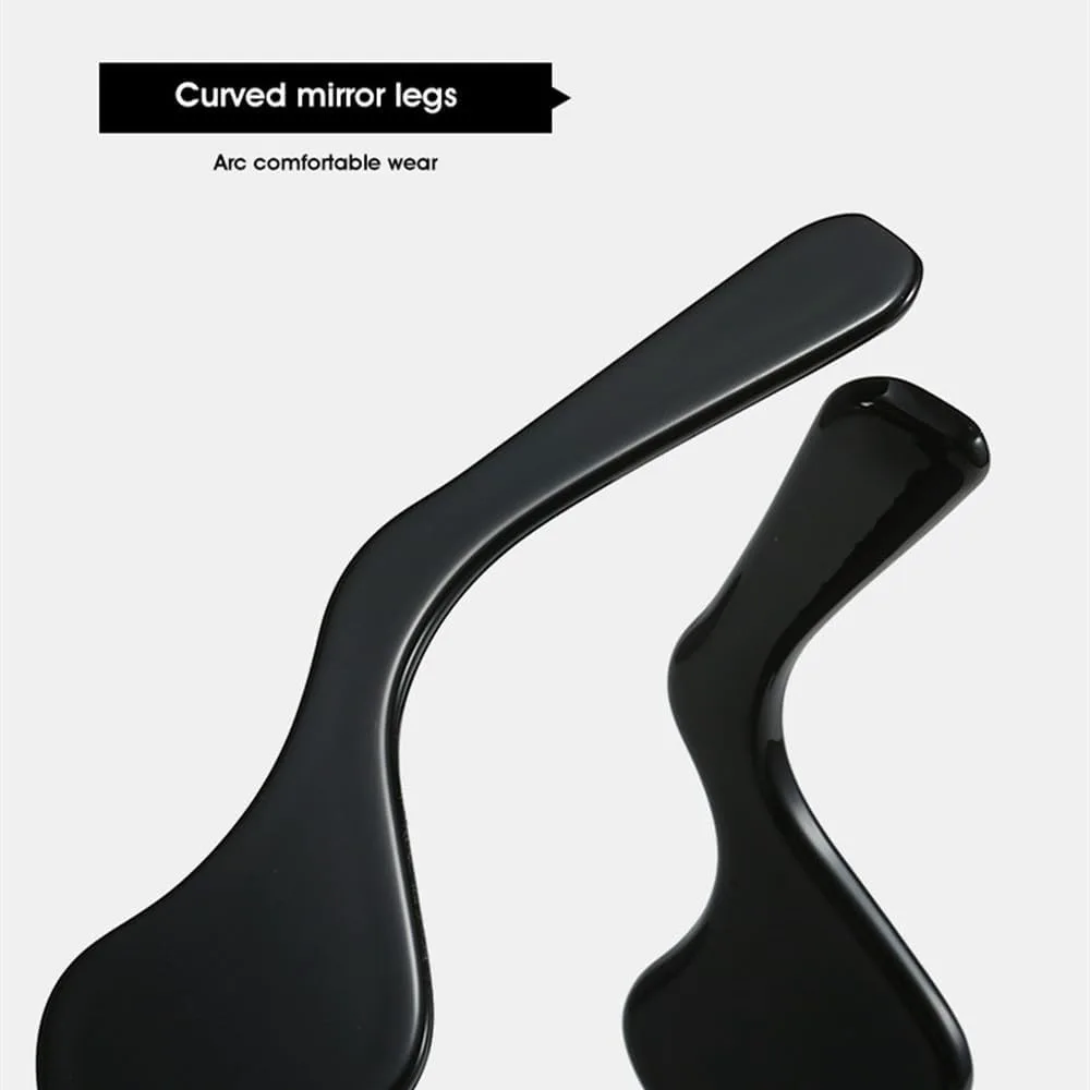 

Солнцезащитные очки «кошачий глаз» с изогнутыми дужками, модные панк-винтажные очки, роскошные солнцезащитные очки с защитой от УФ-излучения UV400 TKKTLLT, Beige