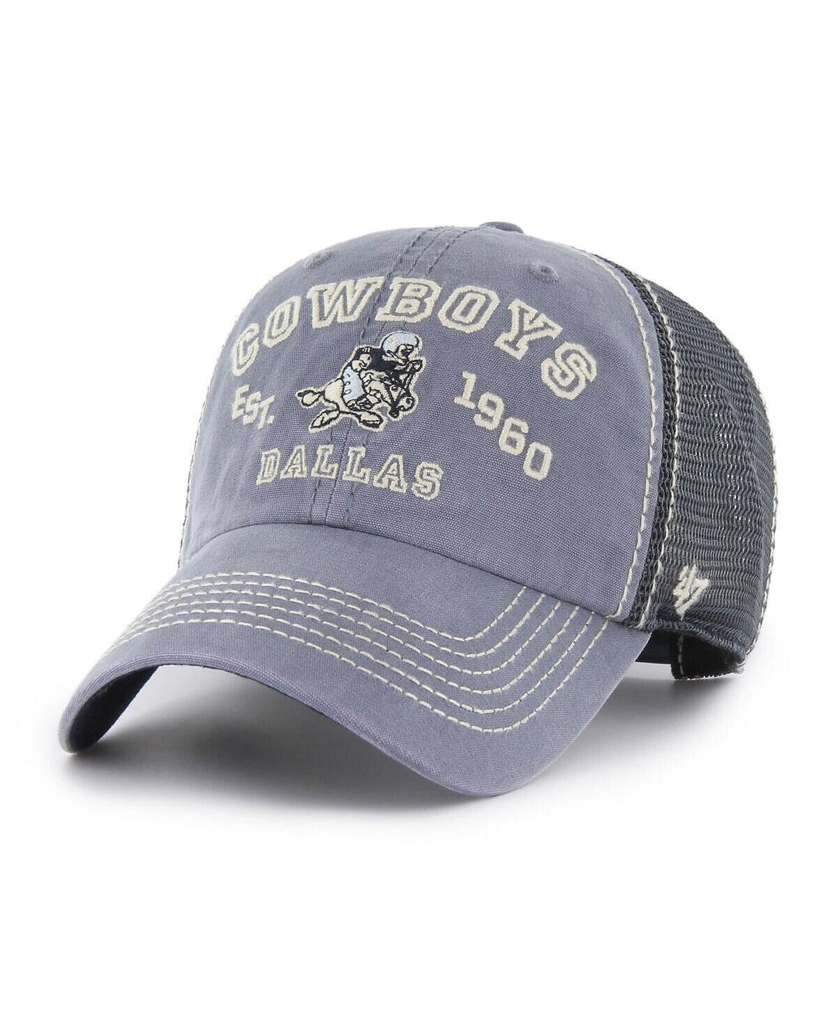 

Мужская темно-синяя регулируемая шляпа Dallas Cowboys Decatur Clean Up '47 Brand