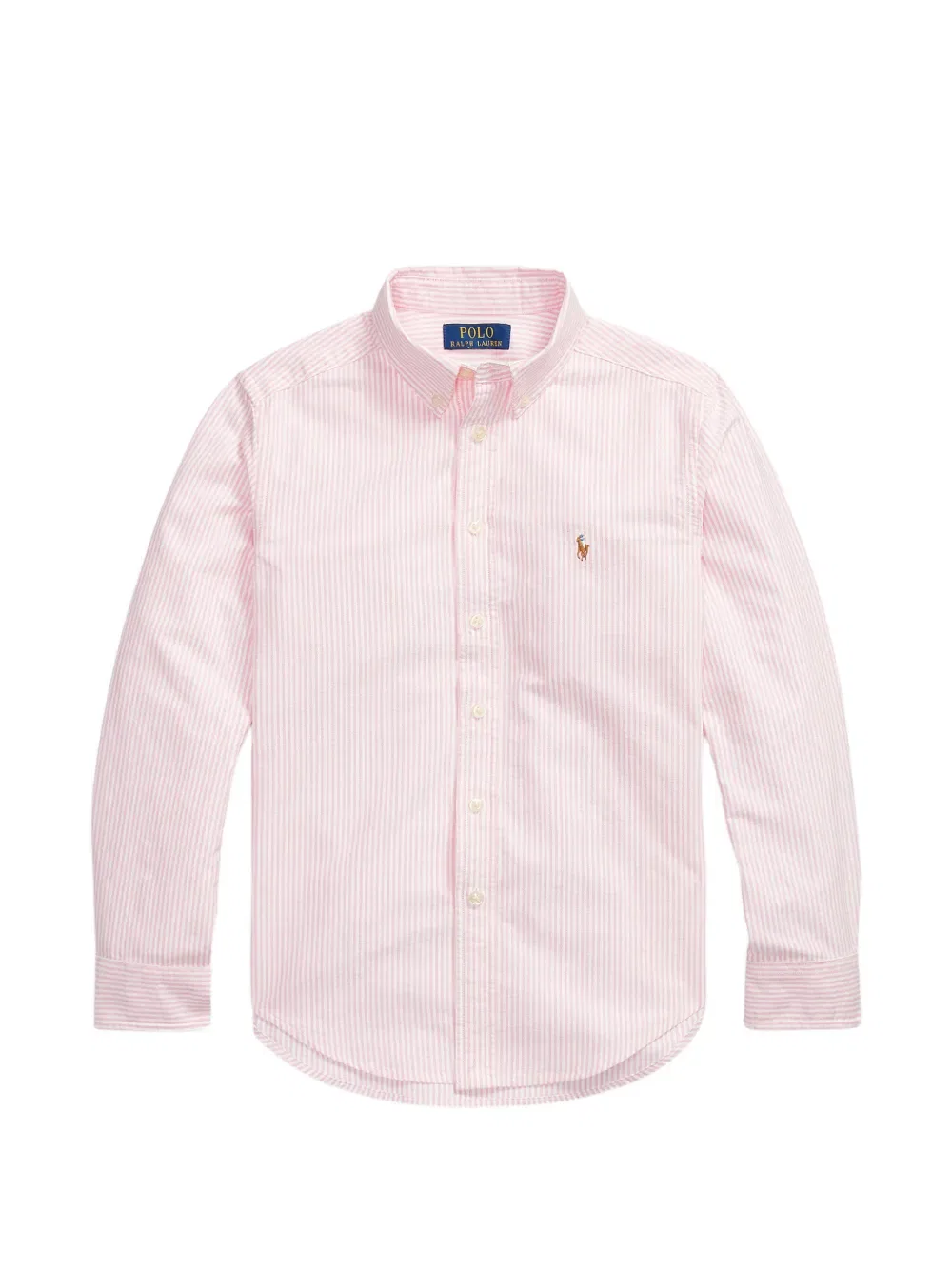 Полосатая рубашка Polo Ralph Lauren Kids, розовый