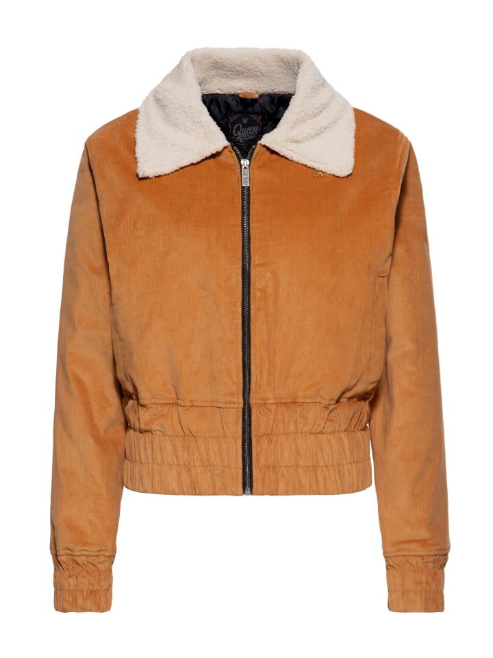 

Зимняя куртка Queen Kerosin горчичного цвета Queen Kerosin