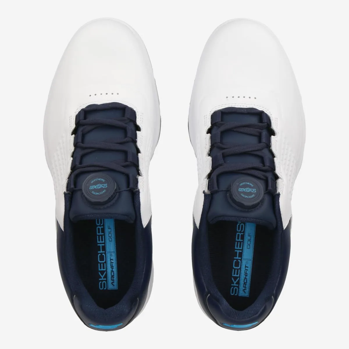 Мужские водонепроницаемые гольф-туфли Skechers Pro 6, белый/темно-синий/синий — фото 4
