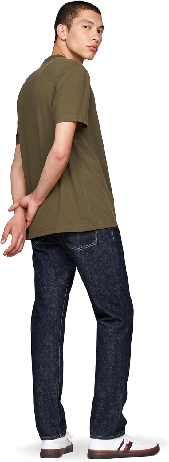 Мужские футболки Tommy Hilfiger Dry Fit с коротким рукавом и влагоотводящими свойствами, Army Green — фото 3