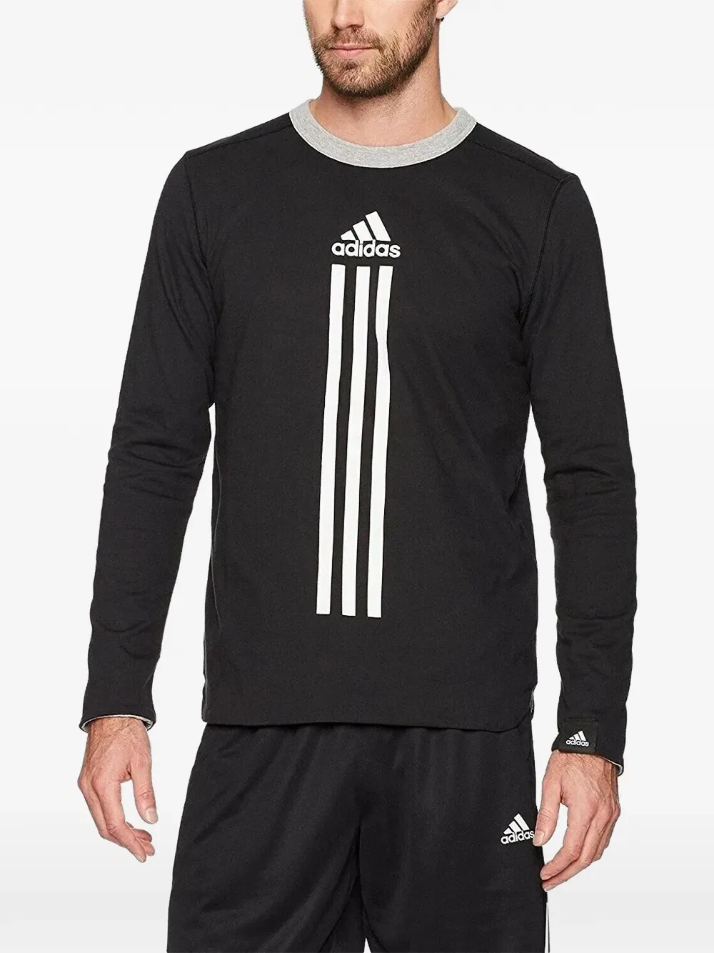Футболка с длинным рукавом Adidas, черный