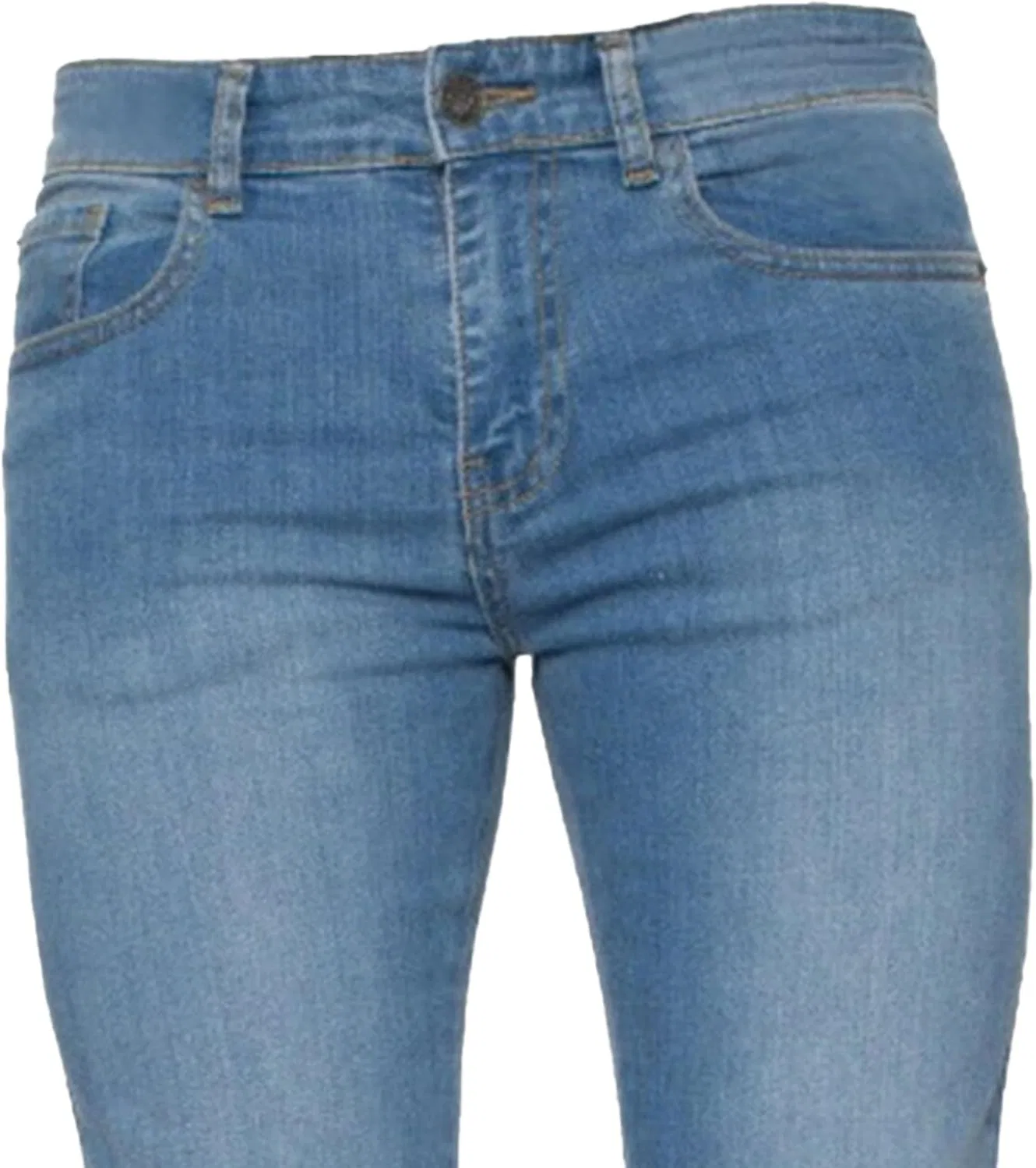 Джинсы скинни Classic Fashion, Light Blue — фото 3