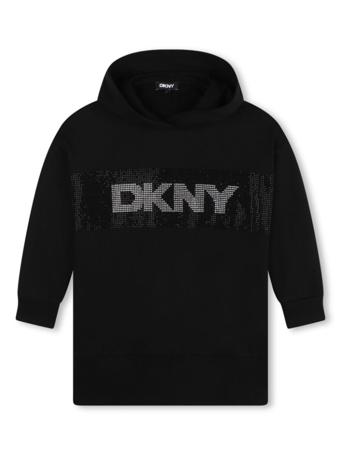 

Dkny Kids платье с капюшоном и длинными рукавами, черный