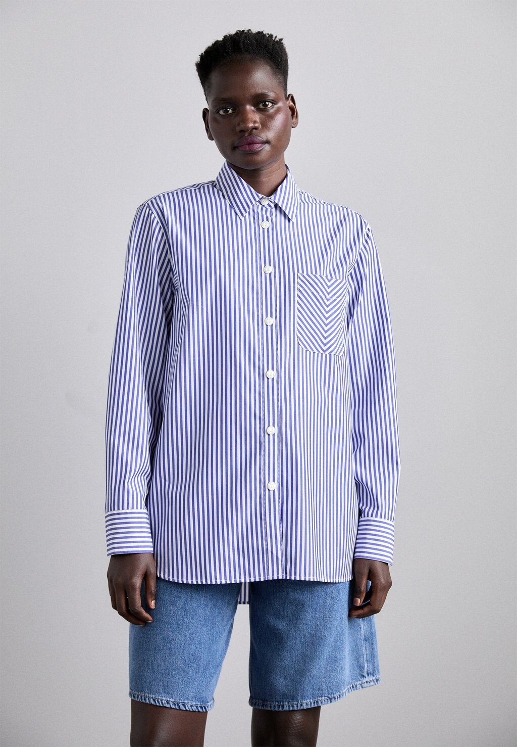 

Рубашка MAXINE BUTTON DOWN rag & bone, синий