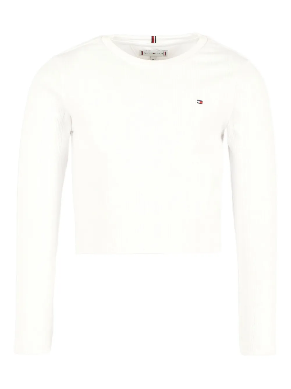 

Футболка с длинными рукавами в рубчик Tommy Hilfiger Junior, белый