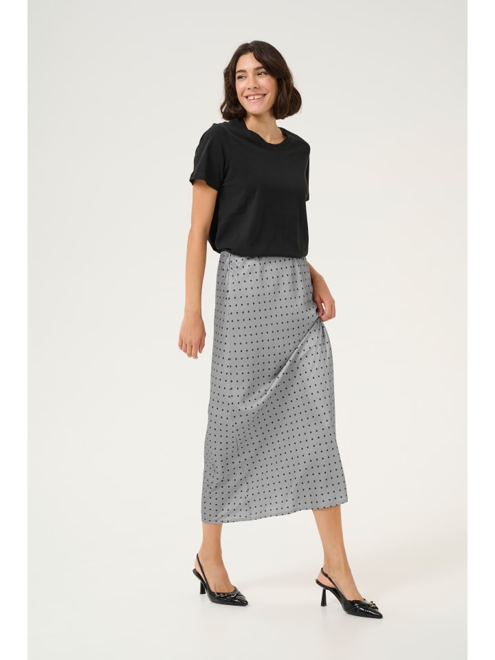 

Юбка длиной до колена Kaffe, цвет steeple gray/black dot