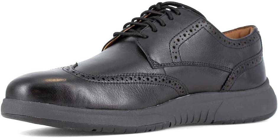 Мужские оксфорды Florsheim Work Flair Wingtip Oxford ST, черный — фото 3