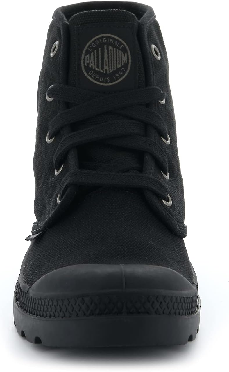 Мужские ботинки Palladium Pampa Hi, веганские тканевые ботинки на шнуровке, черный — фото 3