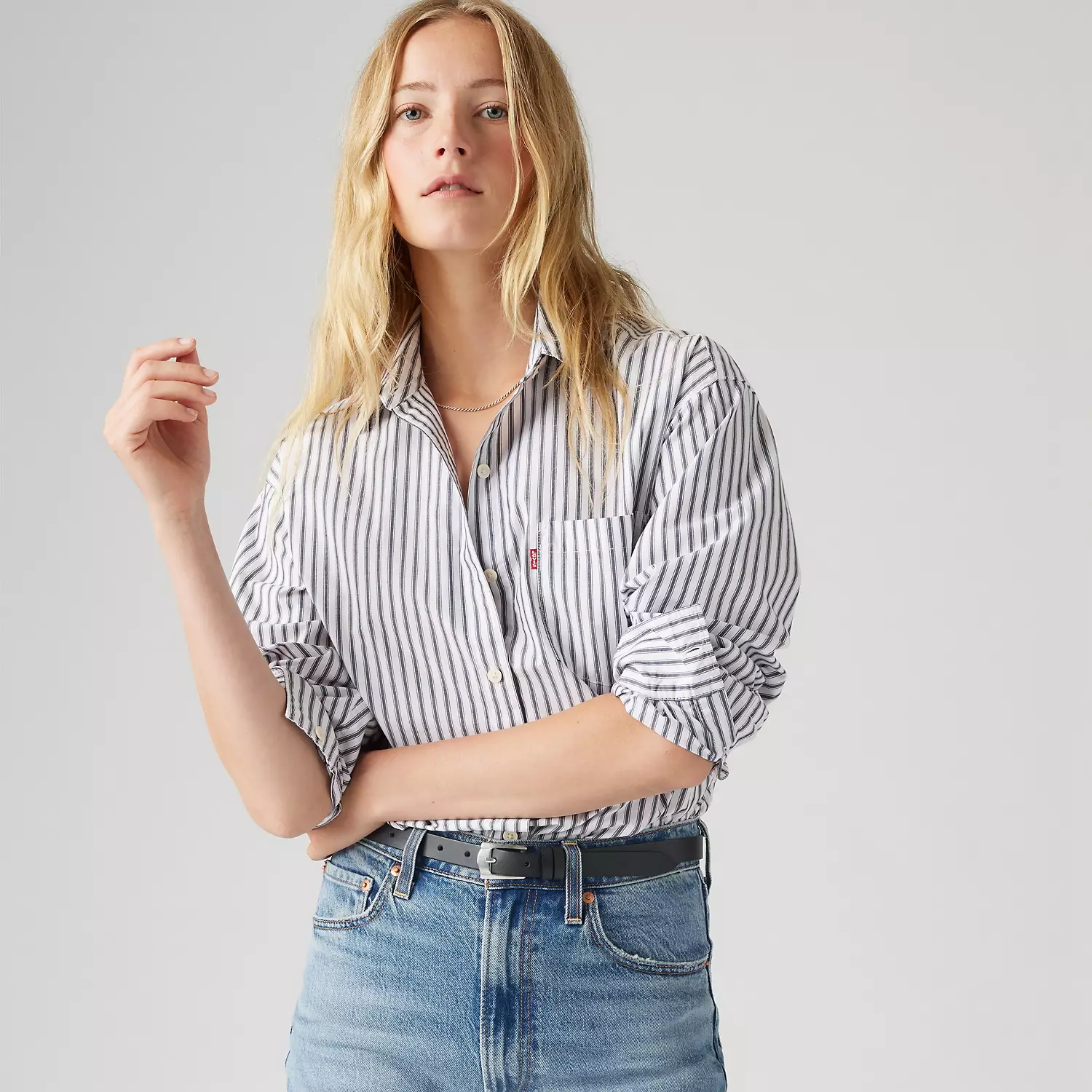 

Футболка Harlie Boyfriend Levi's, цвет Marinas Stripe Navy Blazer - Blue