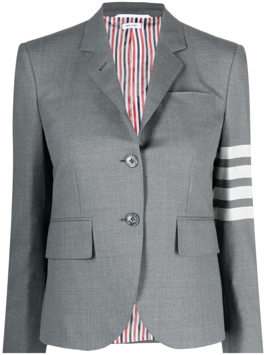 

Thom Browne однобортный блейзер с полосками 4-Bar, зеленый