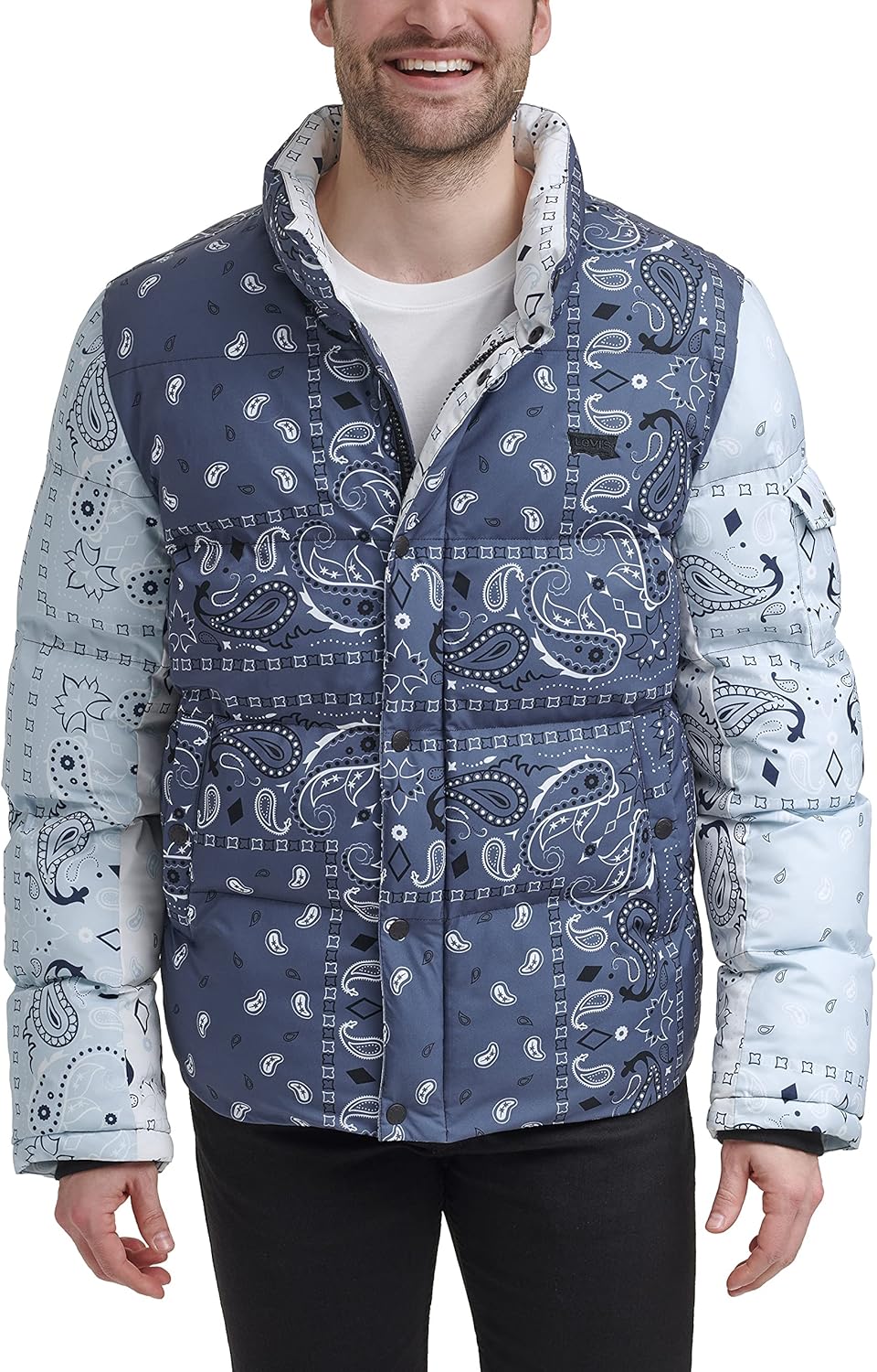 Levi's Мужская дутая куртка-пуховик, Indigo Wash