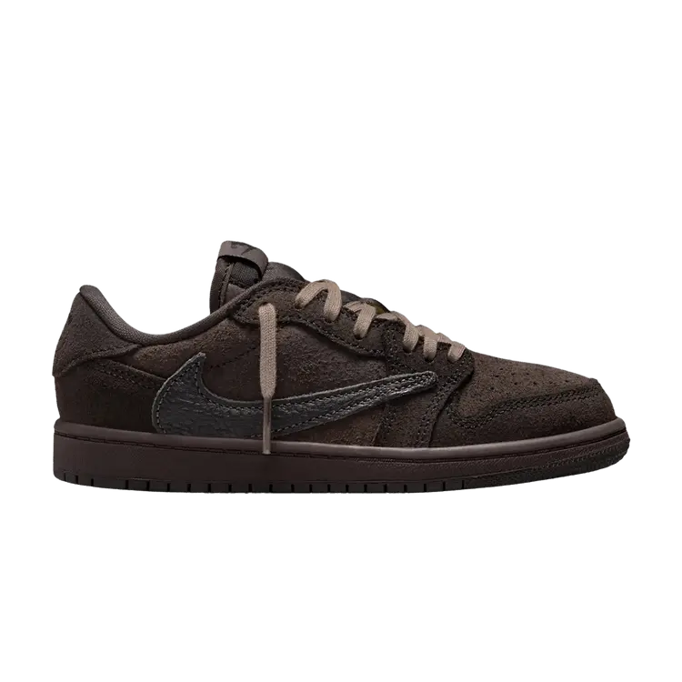 

Кроссовки Air Jordan Travis Scott x Air Jordan 1 Retro Low OG SP PS Velvet Brown, коричневый