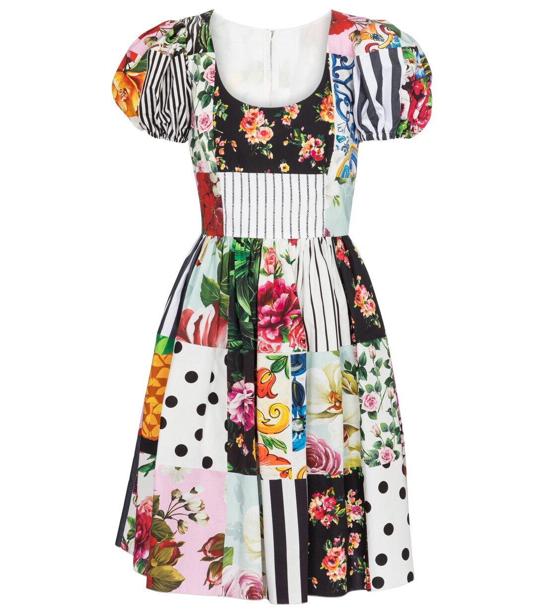 

Мини-платье из принтованного хлопка Dolce&Gabbana, Variante Abbinata