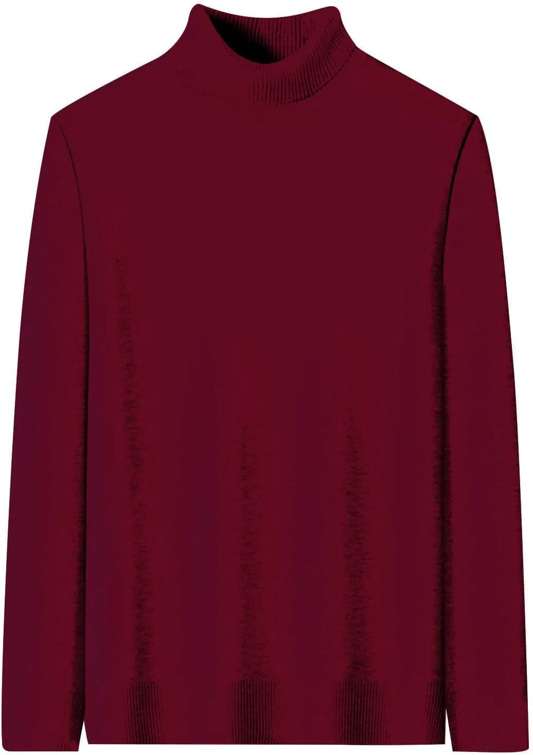 

Свитер мужской с высоким воротником, длинный рукав, Slim Fit