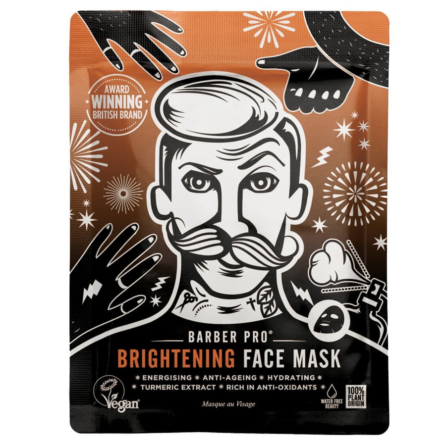 

Barber Pro Brightening mask — осветляющая и тонизирующая маска с антиоксидантами