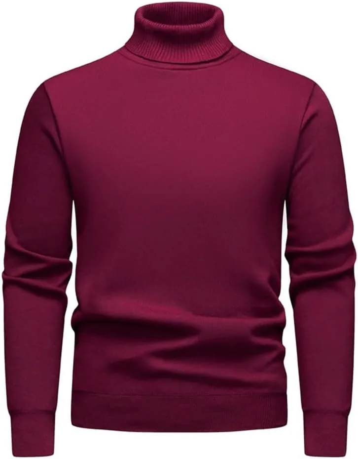 Мужской пуловер с высоким воротником Slim Fit — фото 2