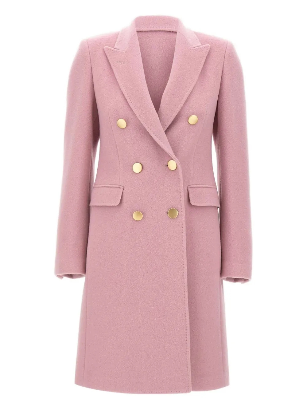 

Двубортное пальто с лацканами-шалями Tagliatore, розовый