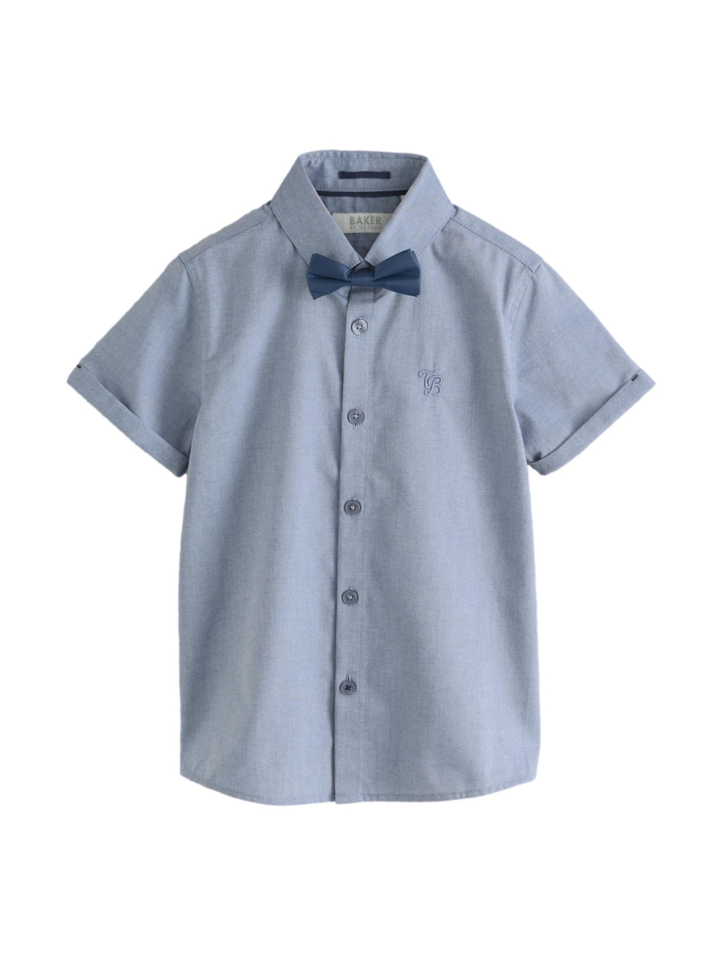 Baker by Ted Baker Рубашка на пуговицах Regular fit в дымчато-голубом цвете
