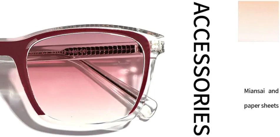 

Прозрачные модные солнцезащитные очки для женщин и мужчин, квадратные солнцезащитные очки с заклепками, градиентные очки, защита от УФ-излучения UV400 MTZJH, Pink