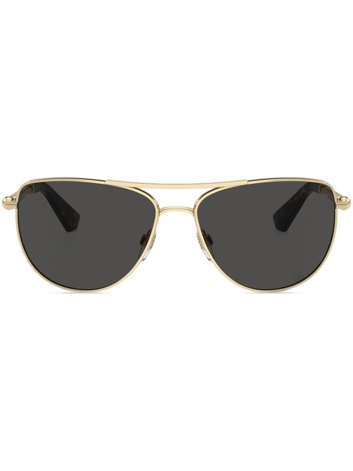 

Burberry Eyewear солнцезащитные очки с логотипом, золотой