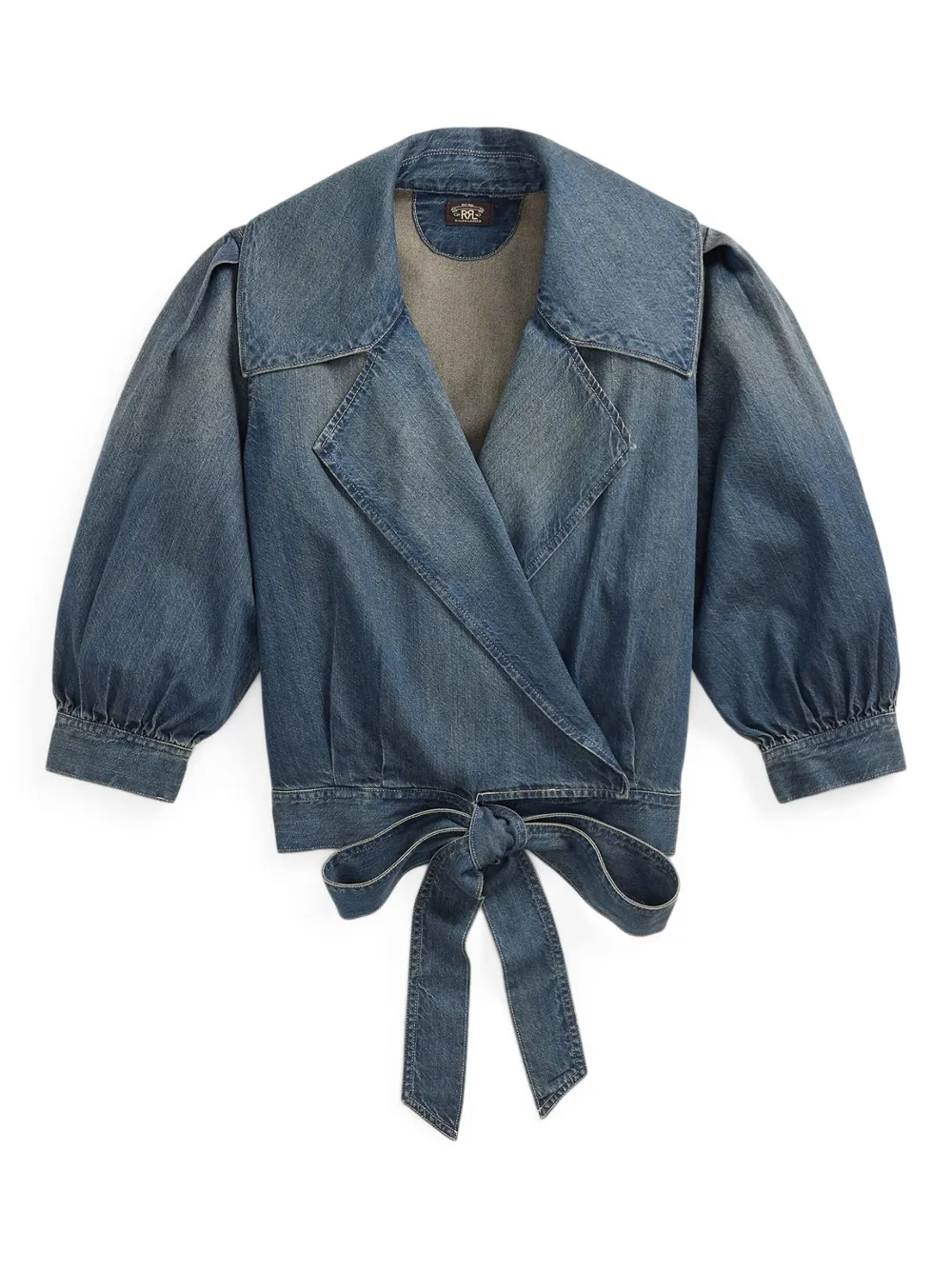 

Джинсовая куртка с запахом Ralph Lauren RRL, синий