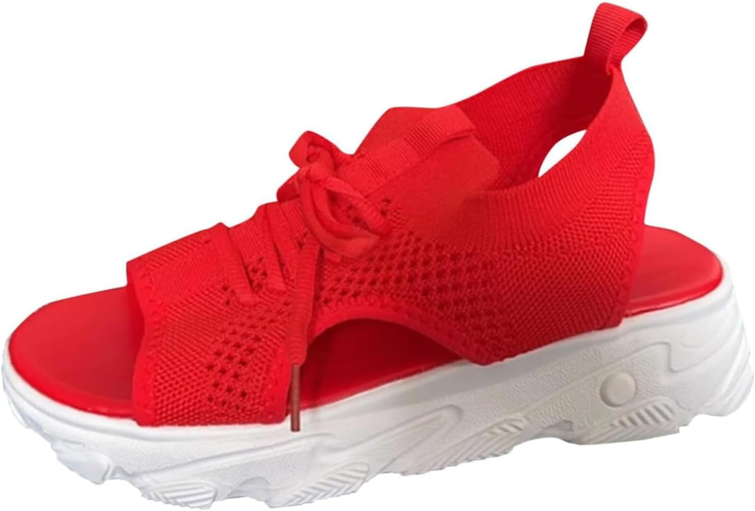

Женские сандалии ZWRXW для ходьбы, с толстой воздушной подушкой, спортивные сандалии с задником на ремешке, эластичной лентой, на платформе, для улицы и пляжа, для пеших прогулок, с комфортной поддержкой свода стопы при фасциите, красный