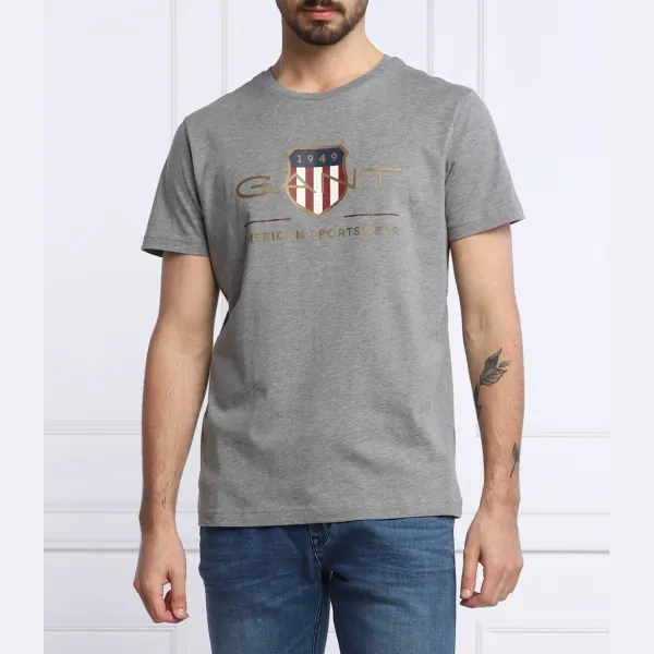 

Футболка стандартного кроя Gant, серый