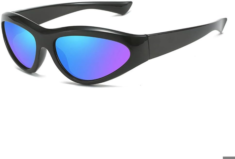 

Спортивные солнцезащитные очки для активного отдыха для женщин, модные солнцезащитные очки «кошачий глаз», женские велосипедные очки, мужские солнцезащитные очки в стиле стритвеар, унисекс WNCKSQ, C2blackblue