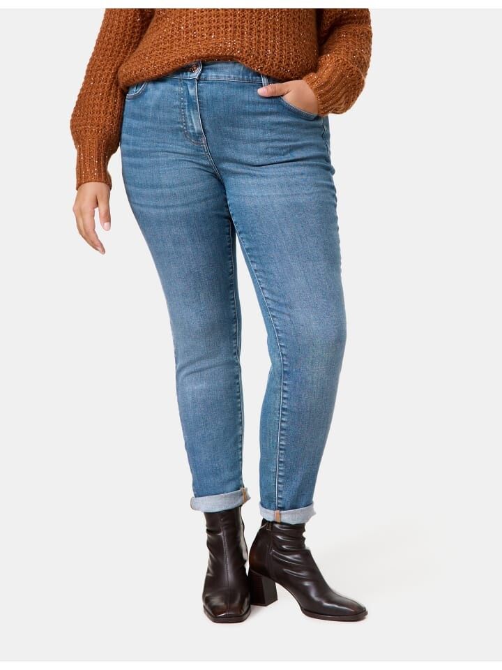 

Джинсы SAMOON Hose verkürzt, цвет bleached blue denim