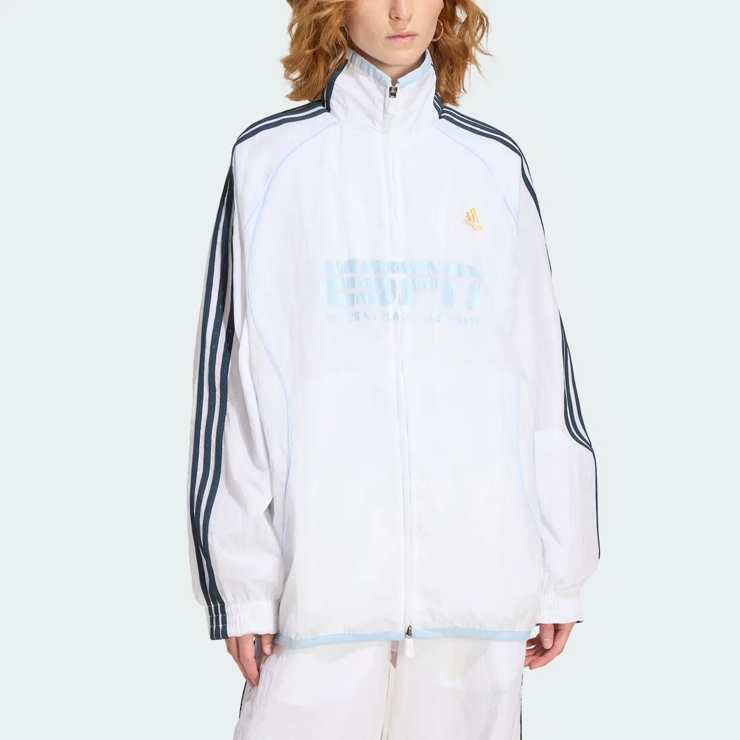 Куртка TEAMGEIST 2.0 TRACKTOP Adidas белая — фото 3