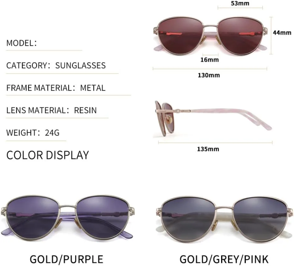 

Солнцезащитные очки-бабочки для мужчин и женщин, с покрытием из сплава, для вождения, в форме «кошачьего глаза», с защитой от УФ-излучения UV400 XLUMIO, 3