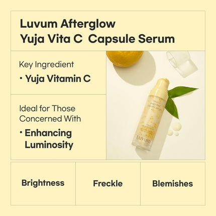 Сыворотка Luvum — Yuja Vita C Capsule с витамином C, ретинолом и ниацинамидом, ,01 жидких унций — фото 2