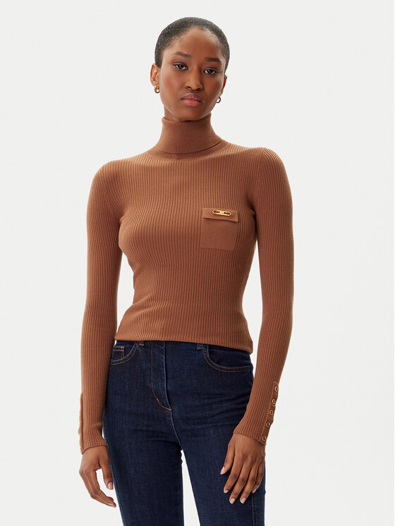 

Водолазка slim fit MK-11B-56E2-V290 Elisabetta Franchi, коричневый