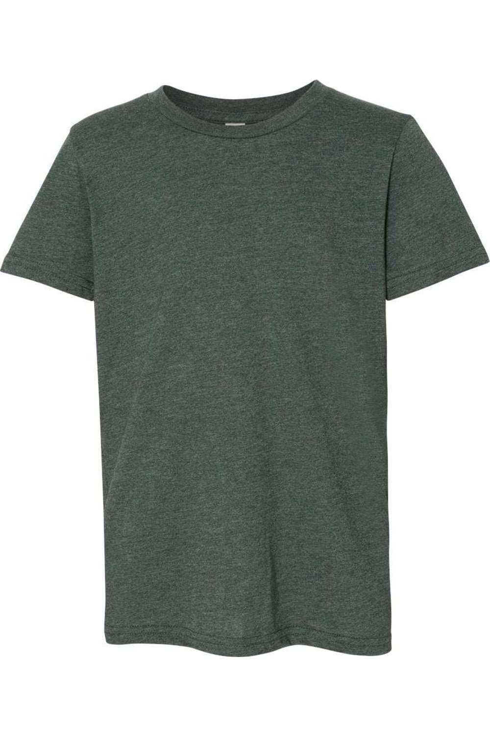 

Футболка молодежная BELLA + CANVAS CVC Jersey, цвет heather forest