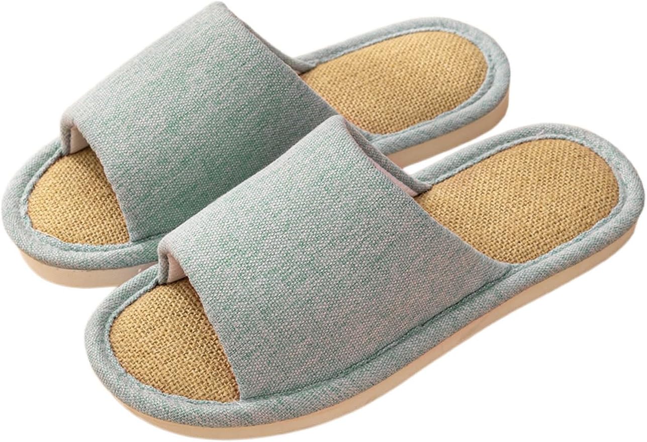 

Домашние тапочки для женщин и мужчин с открытым носком, мягкие японские тапочки, теплые с эффектом памяти, нескользящие, для дома, удобные домашние слайды, хлопковые домашние тапочки Generic, светло-голубой