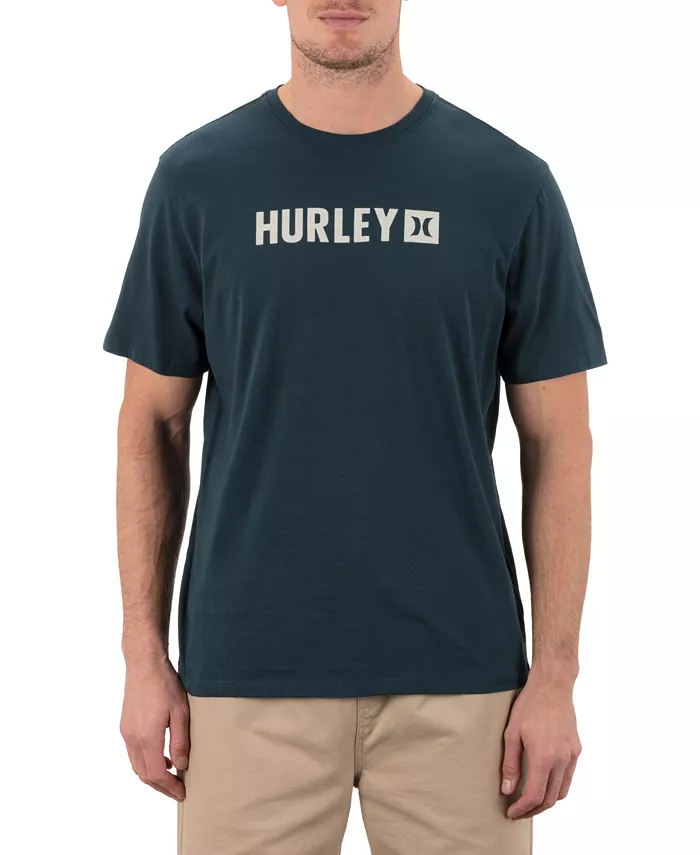 

Мужская футболка Box с коротким рукавом Hurley, синий