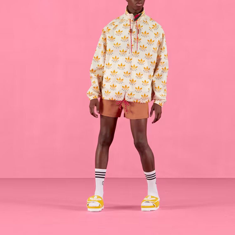 Куртка Adidas Originals X ADIDAS унисекс цвета слоновой кости и белого цвета Gucci, белый — фото 2