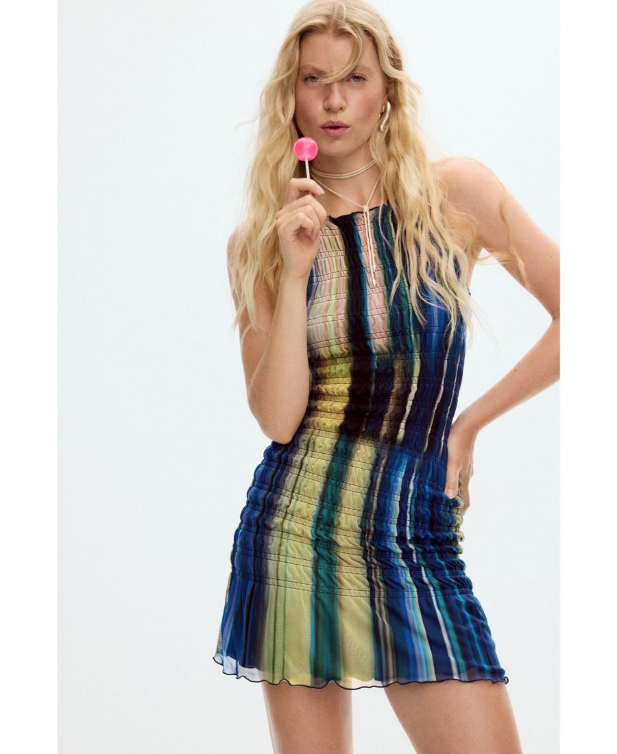 

Женское вязаное платье с квадратным вырезом Desigual, Blue