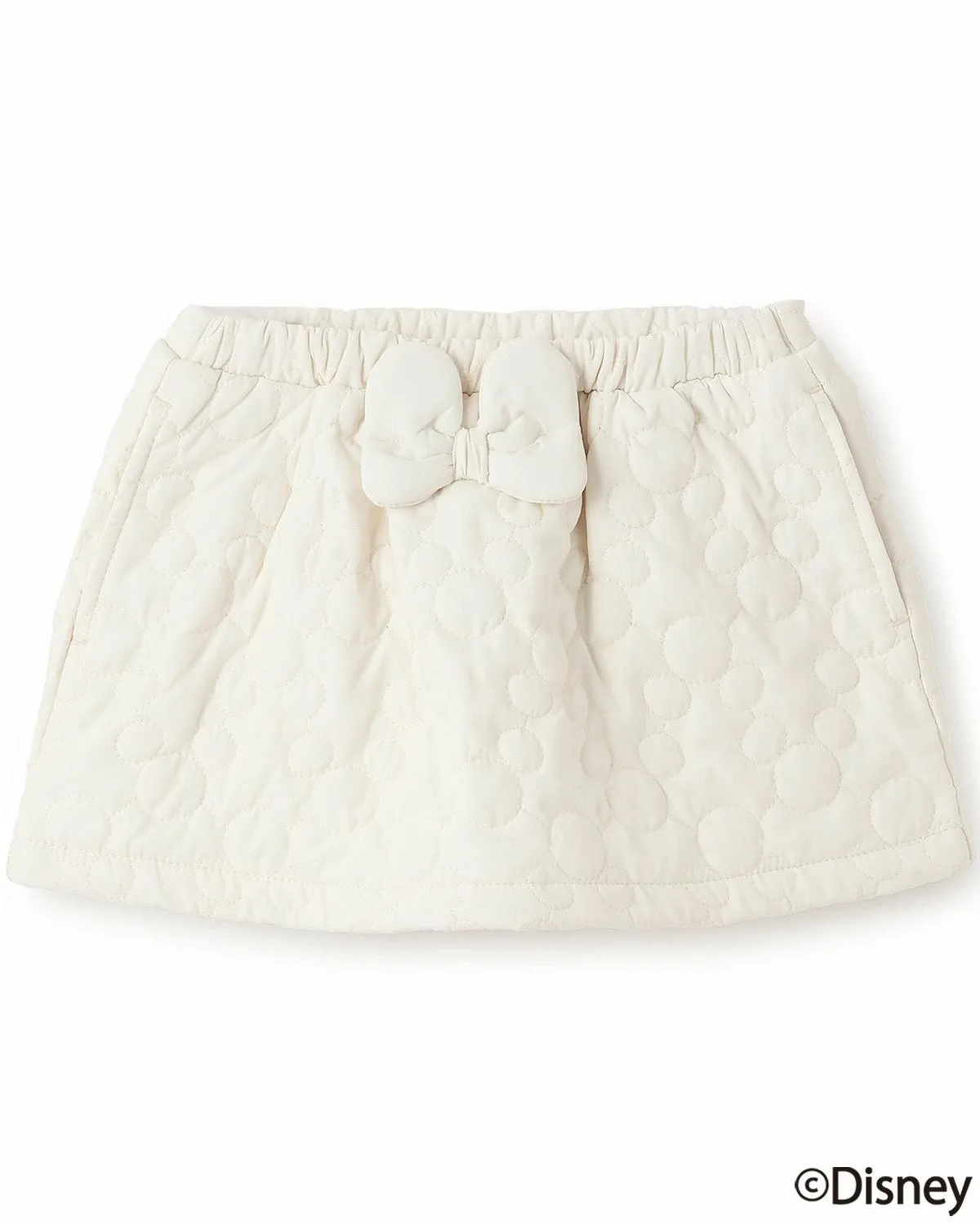 Стеганая юбка Petit main, Ivory