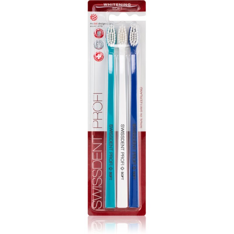 

Зубные щетки Swissdent Profi Whitening мягкие 3 шт.