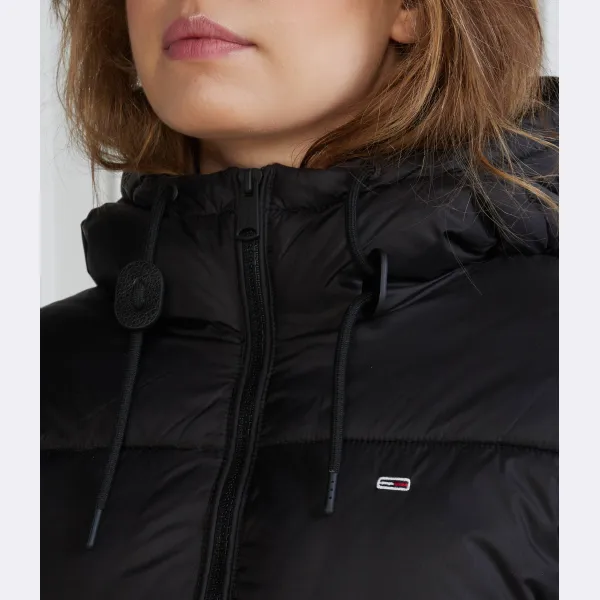 Укороченная дутая куртка Tjw из crp с капюшоном Tommy Hilfiger, черный — фото 4