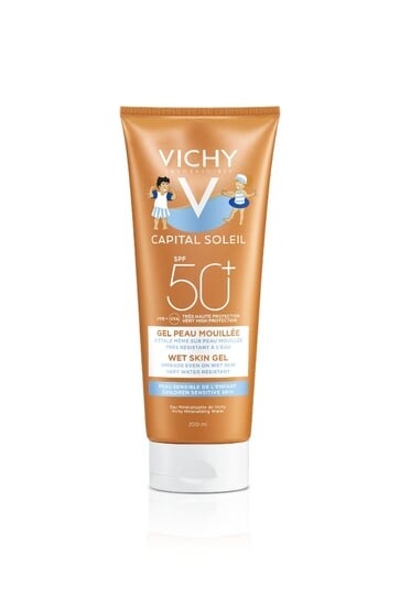 

Эмульсия для детей SPF50+, 200 мл Vichy Capital Soleil Wet Skin Gel, L’Oréal Paris