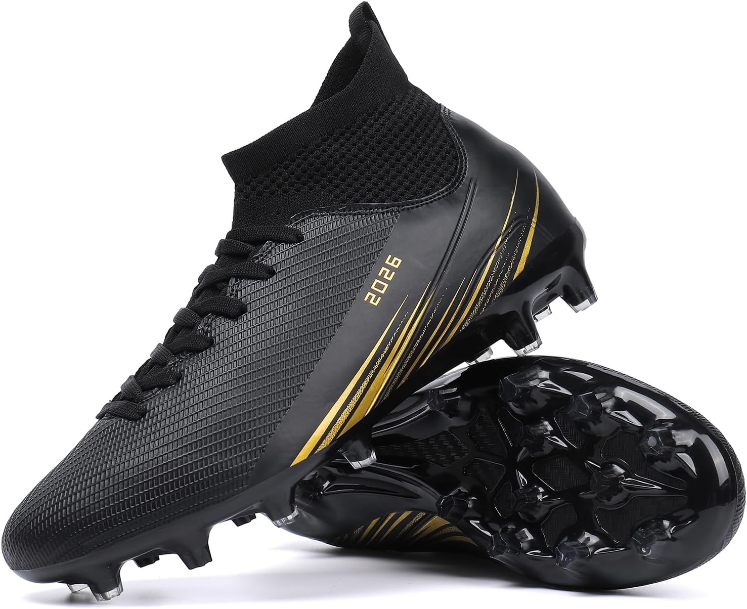 

Футбольные бутсы для мужчин и женщин, футбольная обувь для игры на искусственном поле, для зала, с высокими голенищами, TF, AG, FG, футбольные бутсы, широкие тренировочные кроссовки Biayvisas, черный