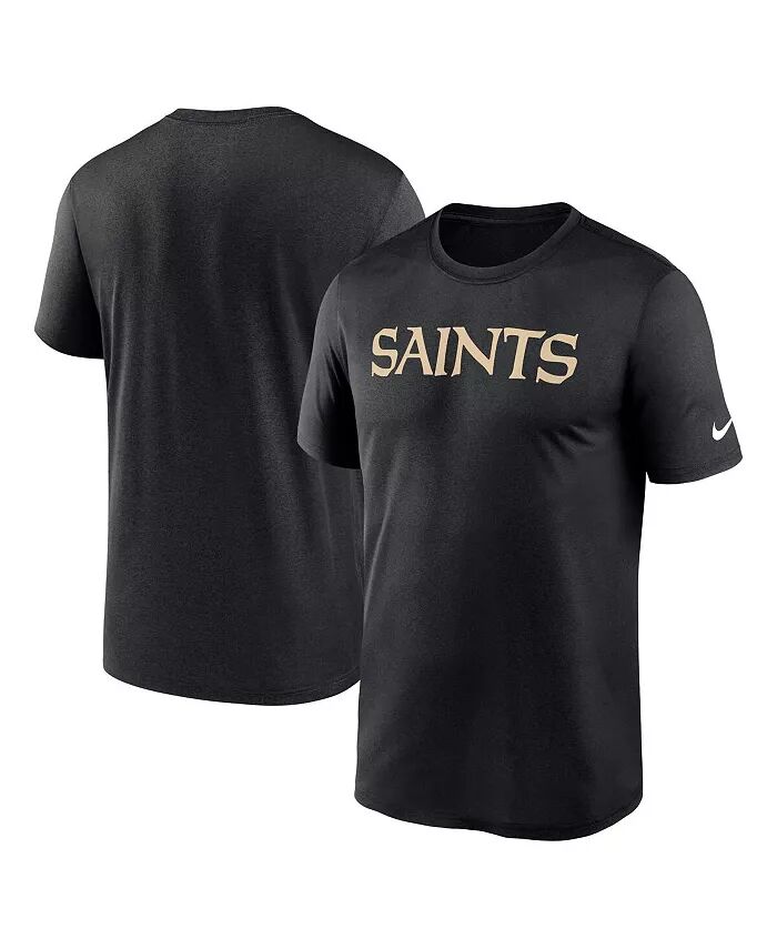 

Мужская черная футболка с надписью New Orleans Saints Primetime Legend Nike